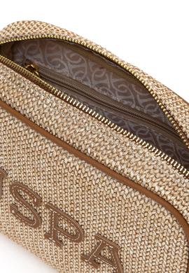 Kadın Bej Hasır Çapraz Çanta - 50307119001