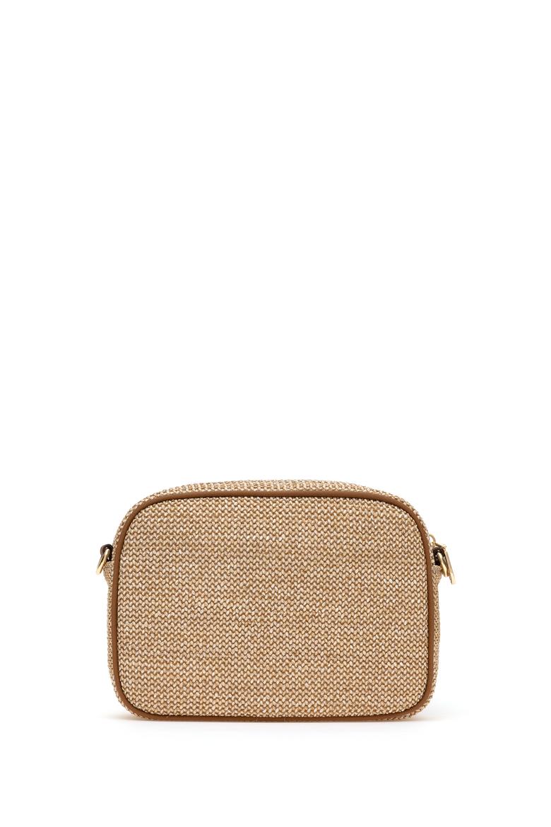 Kadın Bej Hasır Çapraz Çanta - 50307119001