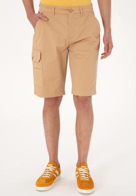 Erkek Camel Dokuma Şort - 50300424002