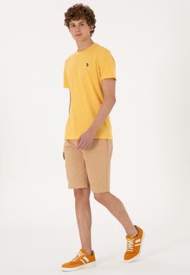 Erkek Camel Dokuma Şort - 50300424002