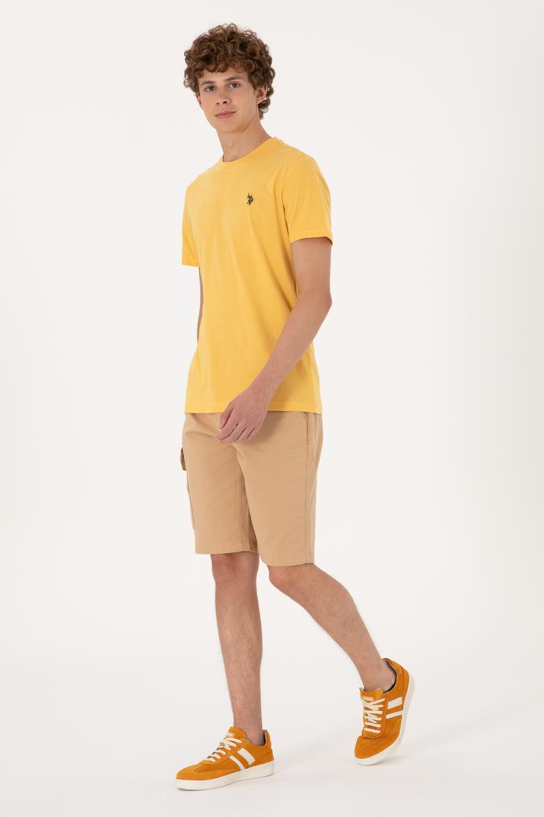 Erkek Camel Dokuma Şort - 50300424002