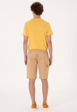 Erkek Camel Dokuma Şort - 50300424002