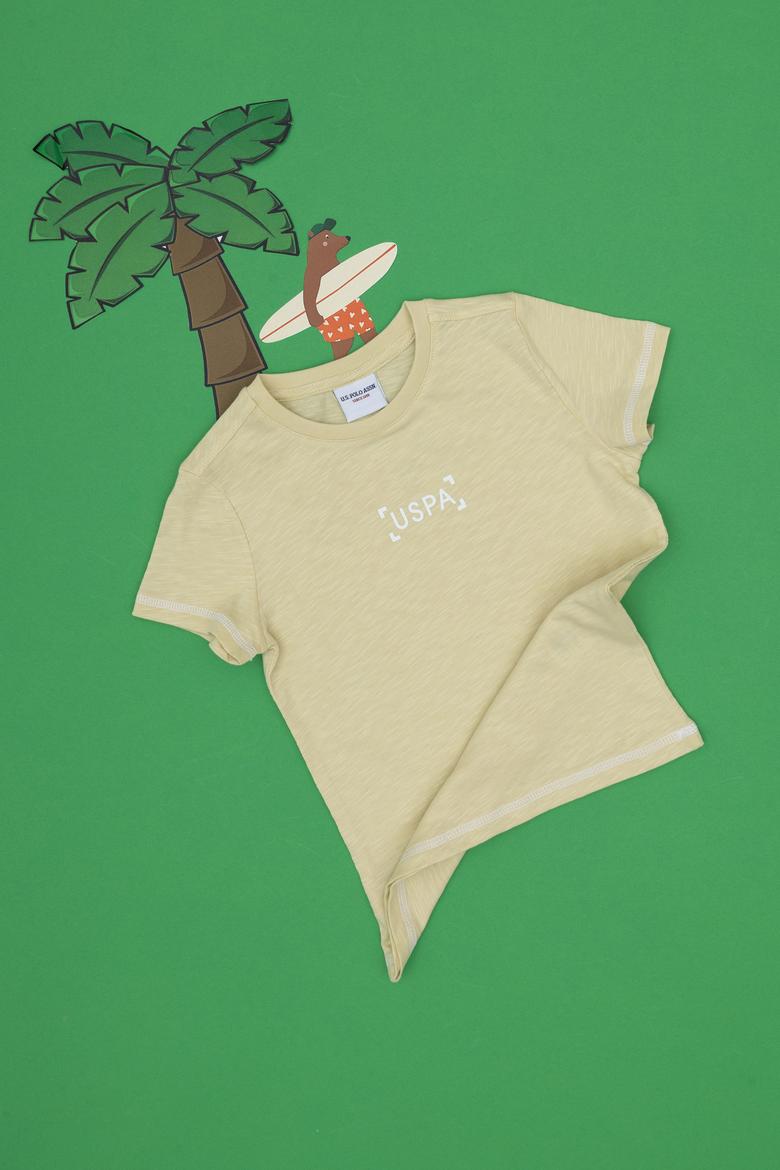 Erkek Çocuk Açık Haki Tişört