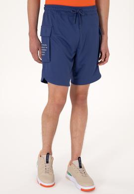 Erkek Açık Lacivert Örme Şort - 50299460057