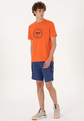 Erkek Açık Lacivert Örme Şort - 50299460057