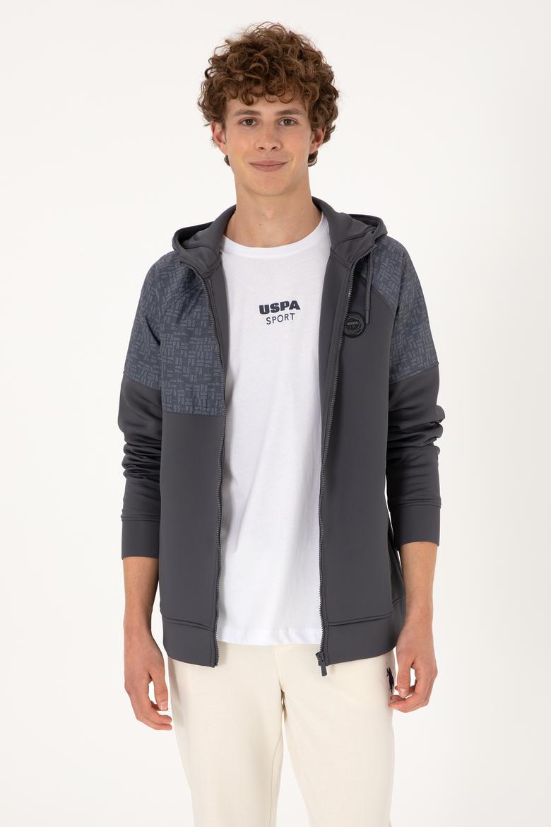 Erkek Antrasit Örme Hırka