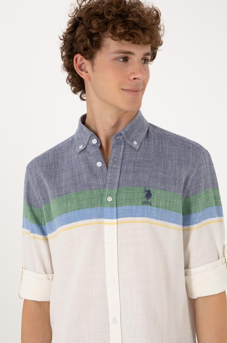 Erkek Lacivert Uzun Kollu Gömlek