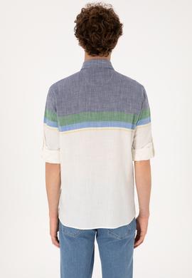 Erkek Lacivert Uzun Kollu Gömlek - 50306336006