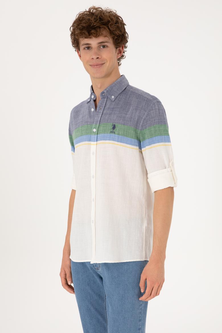 Erkek Lacivert Uzun Kollu Gömlek - 50306336006