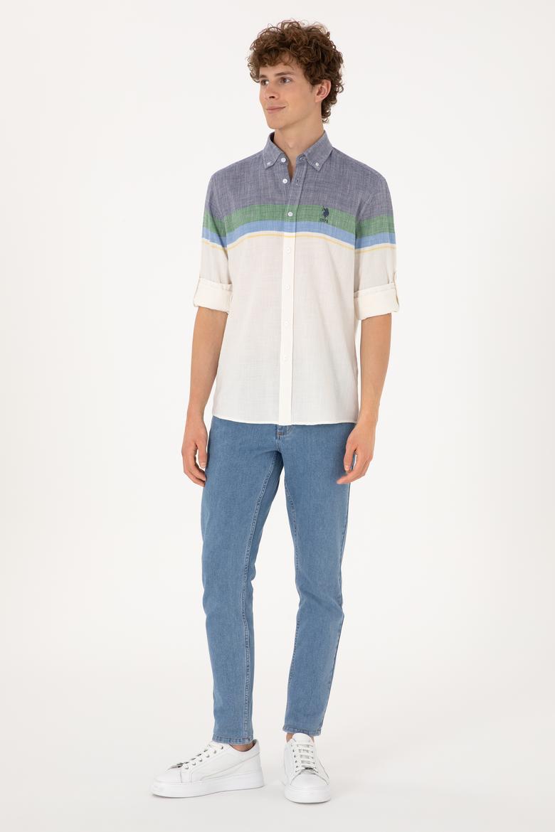 Erkek Lacivert Uzun Kollu Gömlek - 50306336006