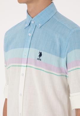 Erkek Mavi Uzun Kollu Gömlek - 50306336015