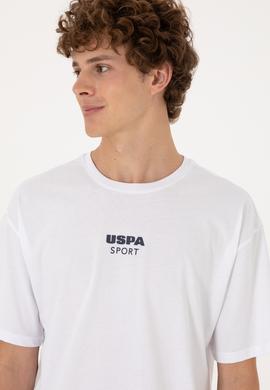 Erkek Comfort Fit Bisiklet Yaka Beyaz Tişört - 50299970018