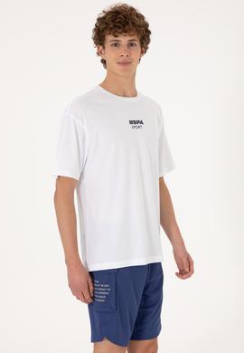 Erkek Comfort Fit Bisiklet Yaka Beyaz Tişört - 50299970018