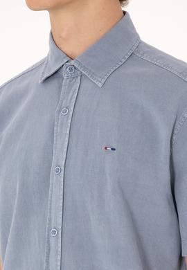 Erkek Mavi Kısa Kollu Gömlek - 50304955017