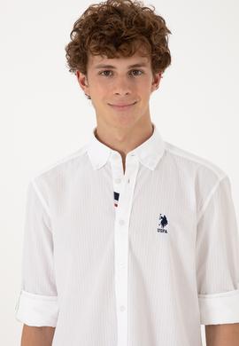 Erkek Beyaz Uzun Kollu Gömlek - 50306321005