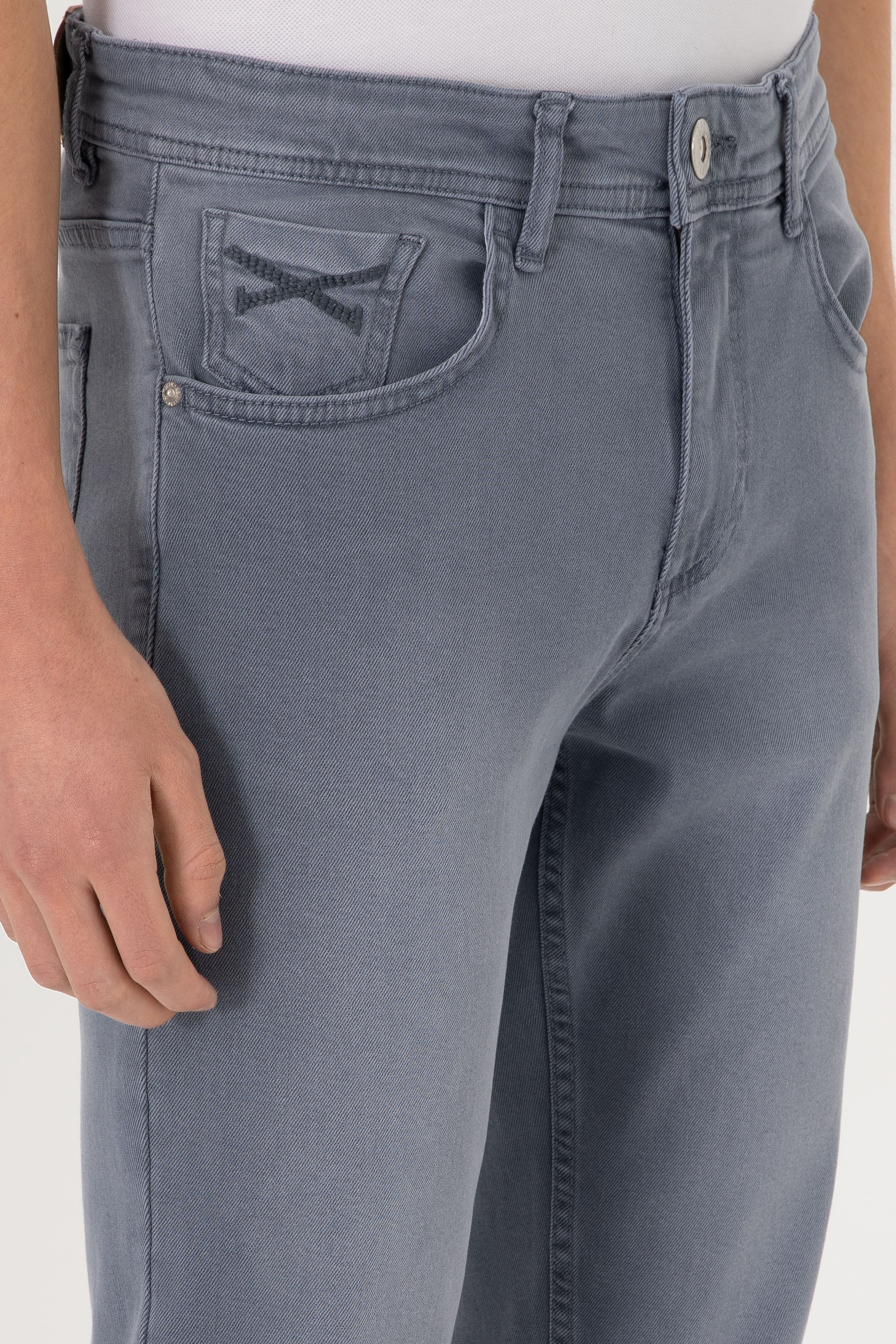 Erkek İndigo Jean Pantolon - Image 5