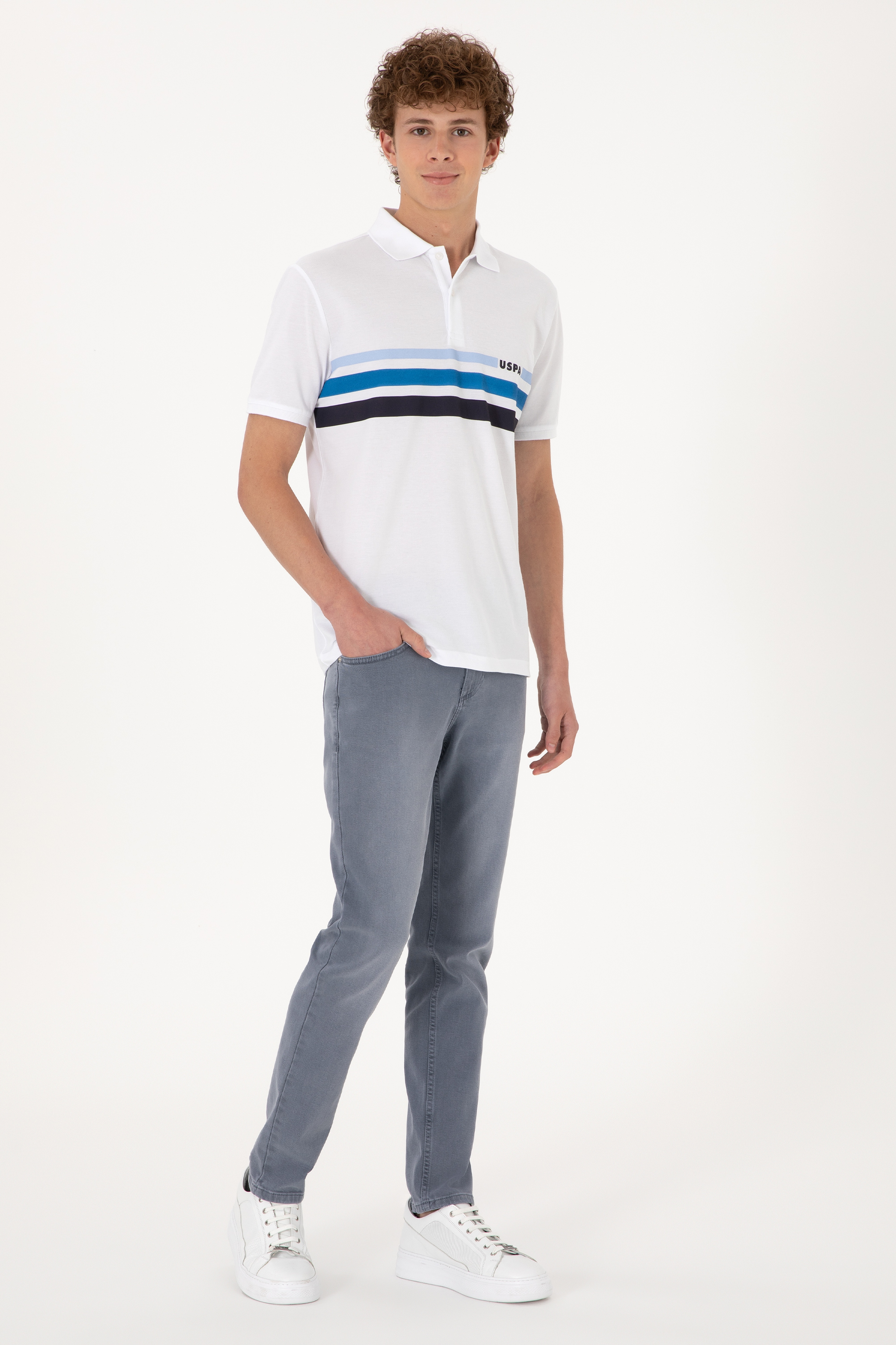 Erkek İndigo Jean Pantolon - Image 3