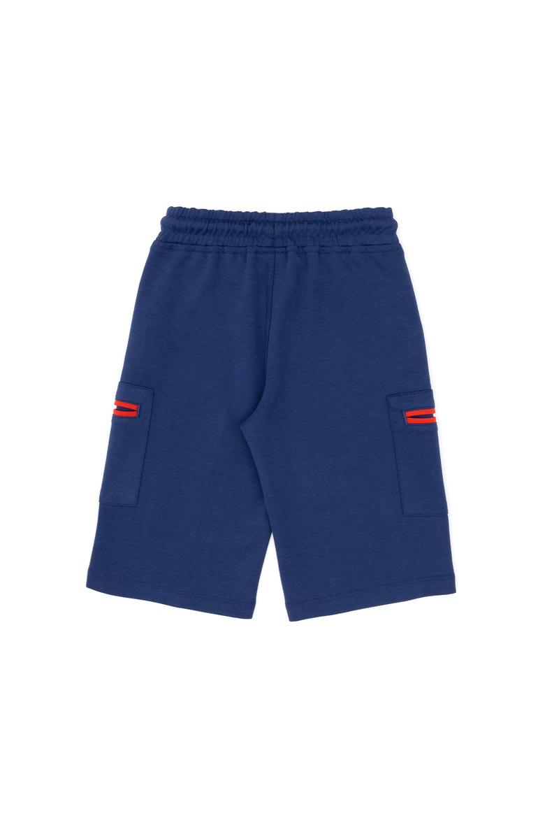 Erkek Çocuk Açık Lacivert Örme Şort - 50300155012