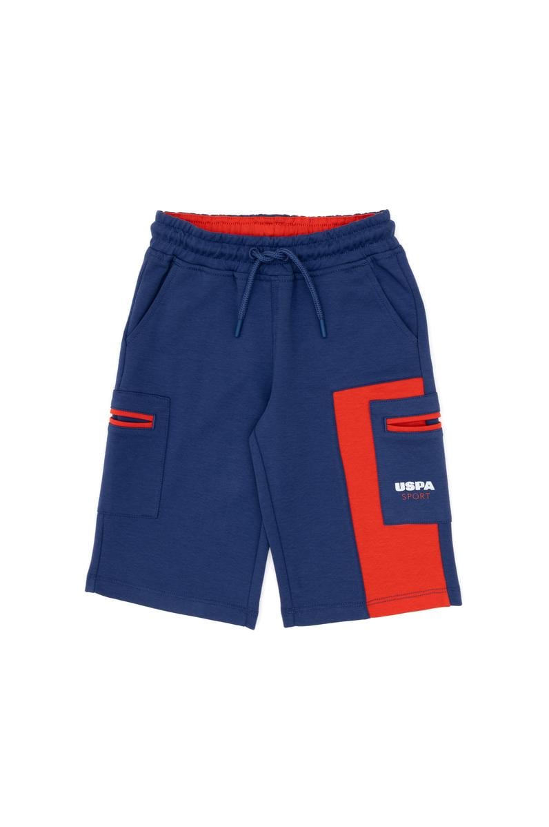 Erkek Çocuk Açık Lacivert Örme Şort