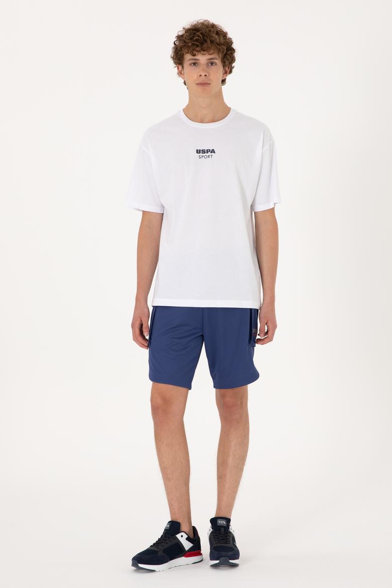 Erkek Comfort Fit Bisiklet Yaka Beyaz Tişört - 50299970018