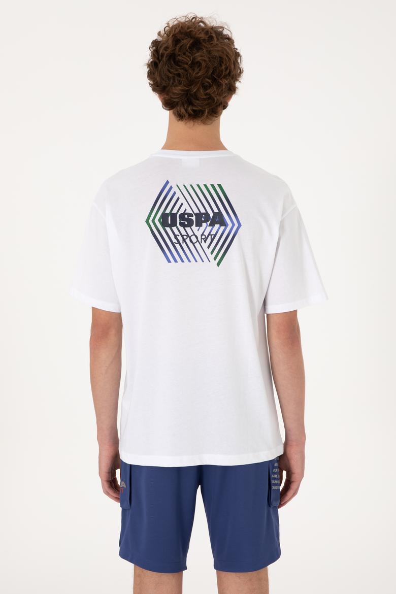 Erkek Comfort Fit Bisiklet Yaka Beyaz Tişört - 50299970018