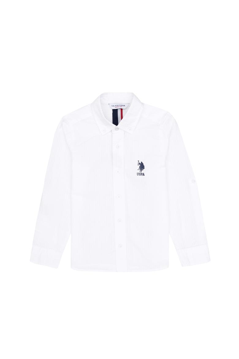 Erkek Çocuk Beyaz Uzun Kollu Gömlek - 50305756010