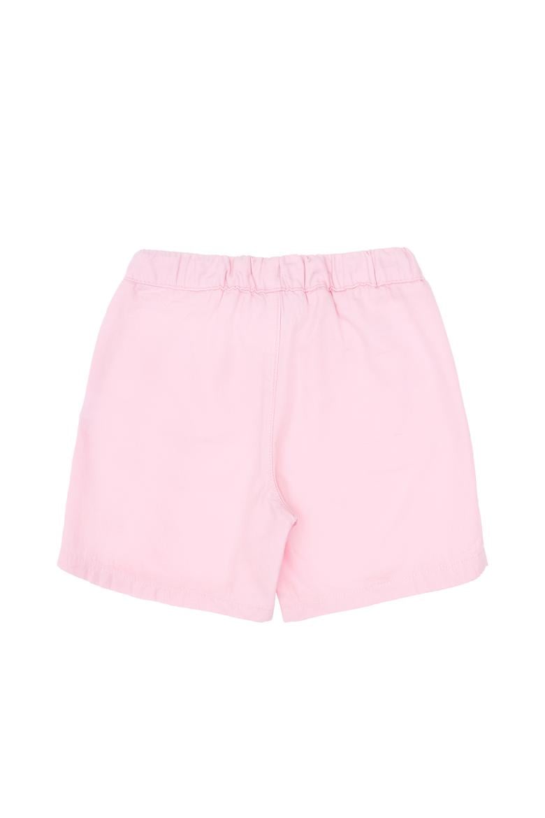 Kız Çocuk Açık Pembe Pamuk Dokuma Şort - 50306421005
