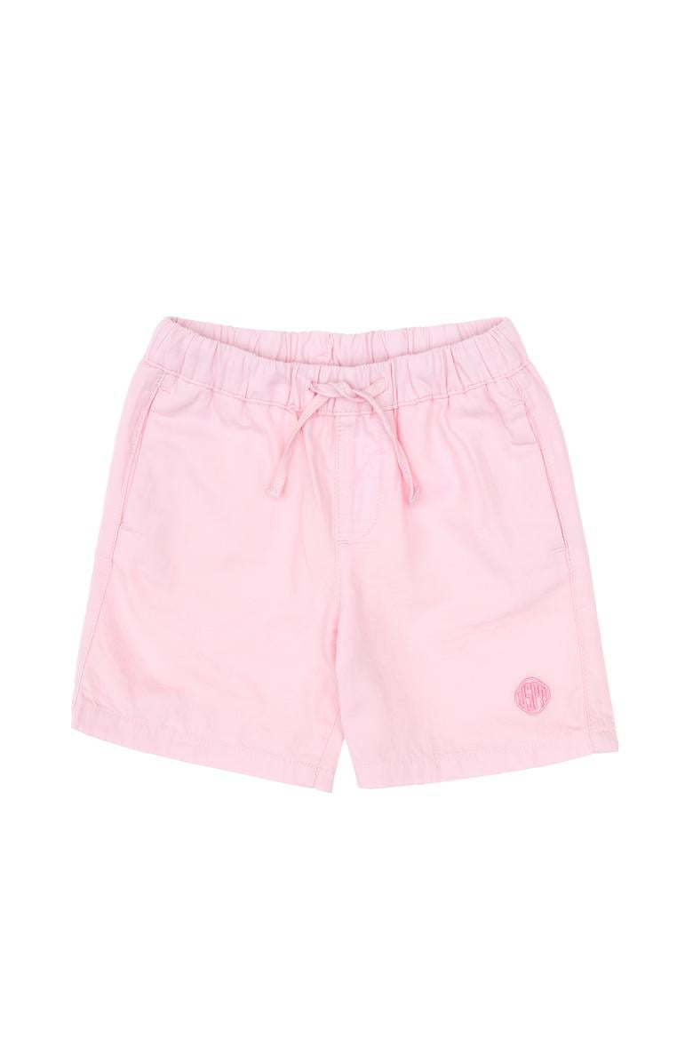 Kız Çocuk Açık Pembe Pamuk Dokuma Şort - 50306421005