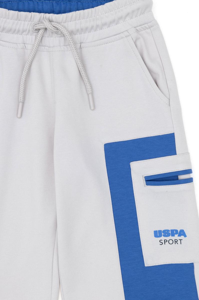 Erkek Çocuk Açık Gri Örme Şort