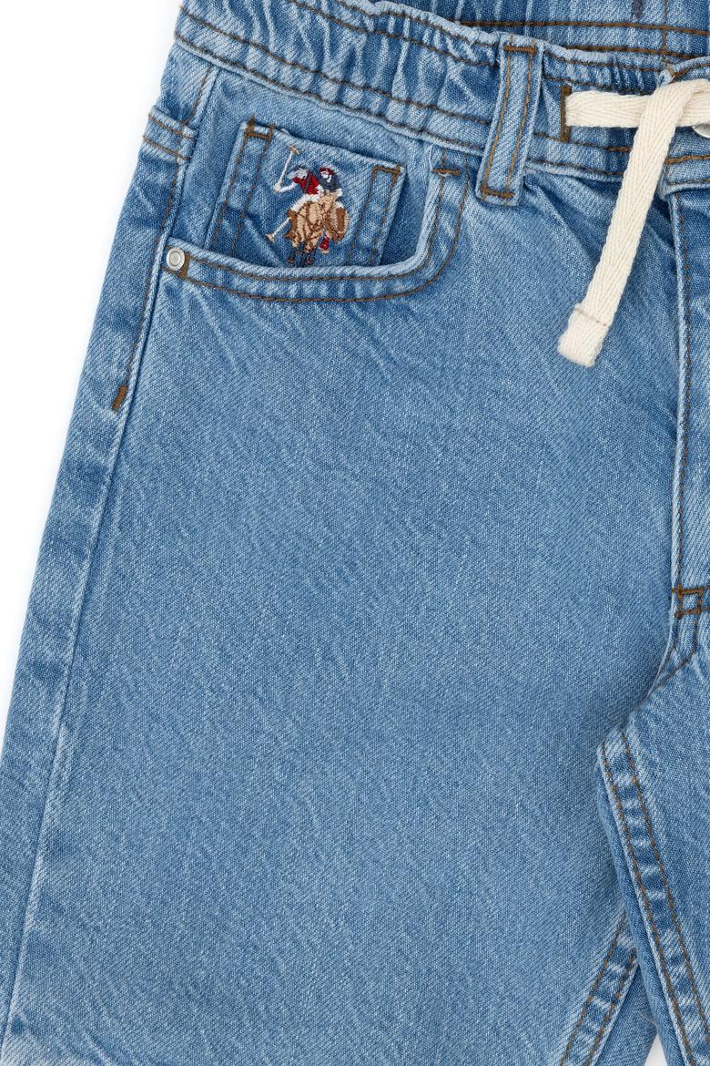 Erkek Çocuk Mavi Jean Şort - 50304249009