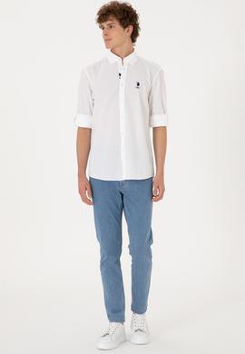 Erkek Beyaz Uzun Kollu Gömlek - 50306321005