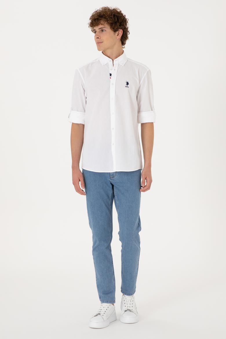 Erkek Beyaz Uzun Kollu Gömlek - 50306321005