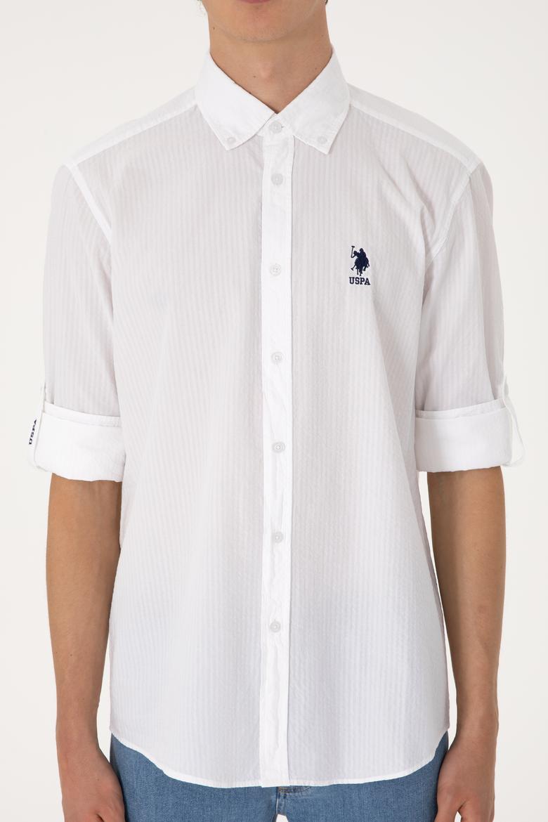 Erkek Beyaz Uzun Kollu Gömlek - 50306321005