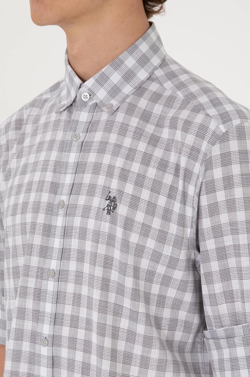 Erkek Antrasit Uzun Kollu Gömlek