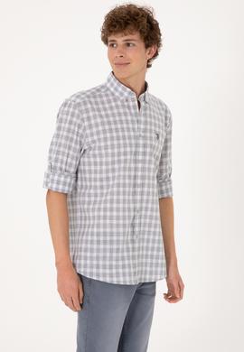 Erkek Antrasit Uzun Kollu Gömlek - 50306290010