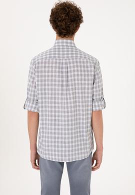 Erkek Antrasit Uzun Kollu Gömlek - 50306290010