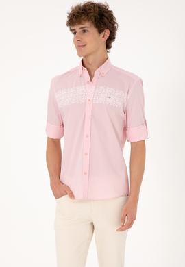 Erkek Açık Pembe Uzun Kollu Gömlek - 50306362014