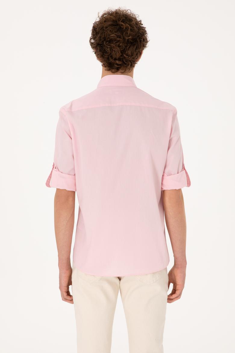 Erkek Açık Pembe Uzun Kollu Gömlek - 50306362014