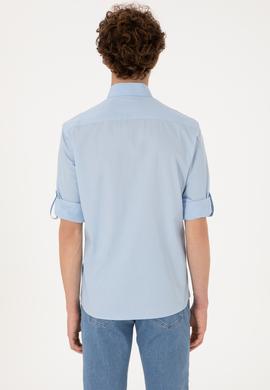 Erkek Açık Mavi Uzun Kollu Gömlek - 50306362005