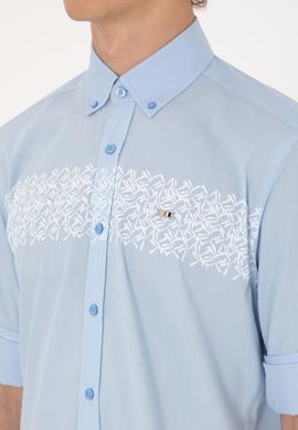 Erkek Açık Mavi Uzun Kollu Gömlek - 50306362005