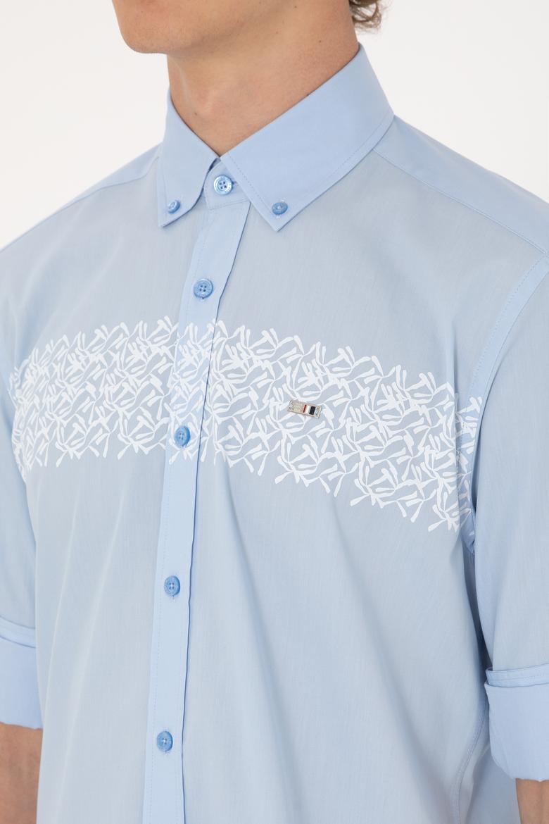 Erkek Açık Mavi Uzun Kollu Gömlek - 50306362005