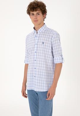 Erkek Açık Mavi Uzun Kollu Gömlek - 50306290005