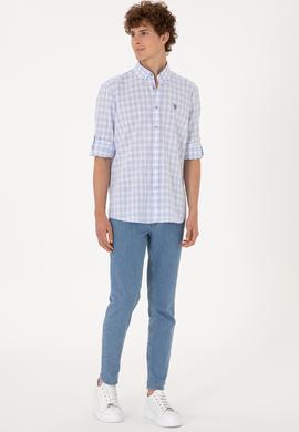 Erkek Açık Mavi Uzun Kollu Gömlek - 50306290005