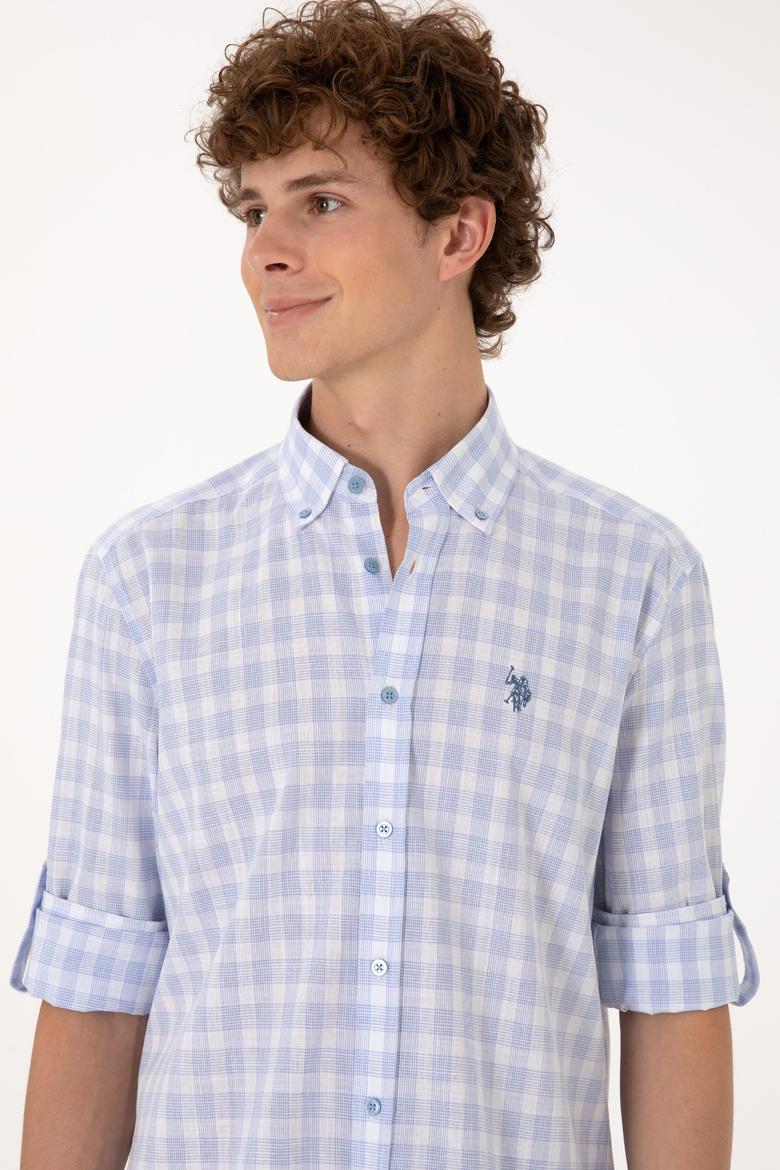 Erkek Açık Mavi Uzun Kollu Gömlek - 50306290005