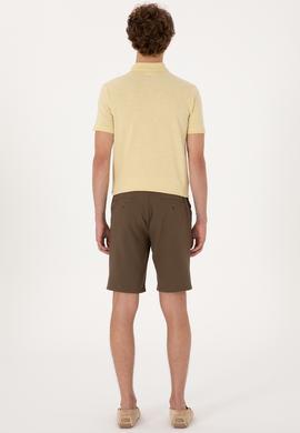 Erkek Vizon Dokuma Şort - 50300420056