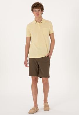 Erkek Vizon Dokuma Şort - 50300420056