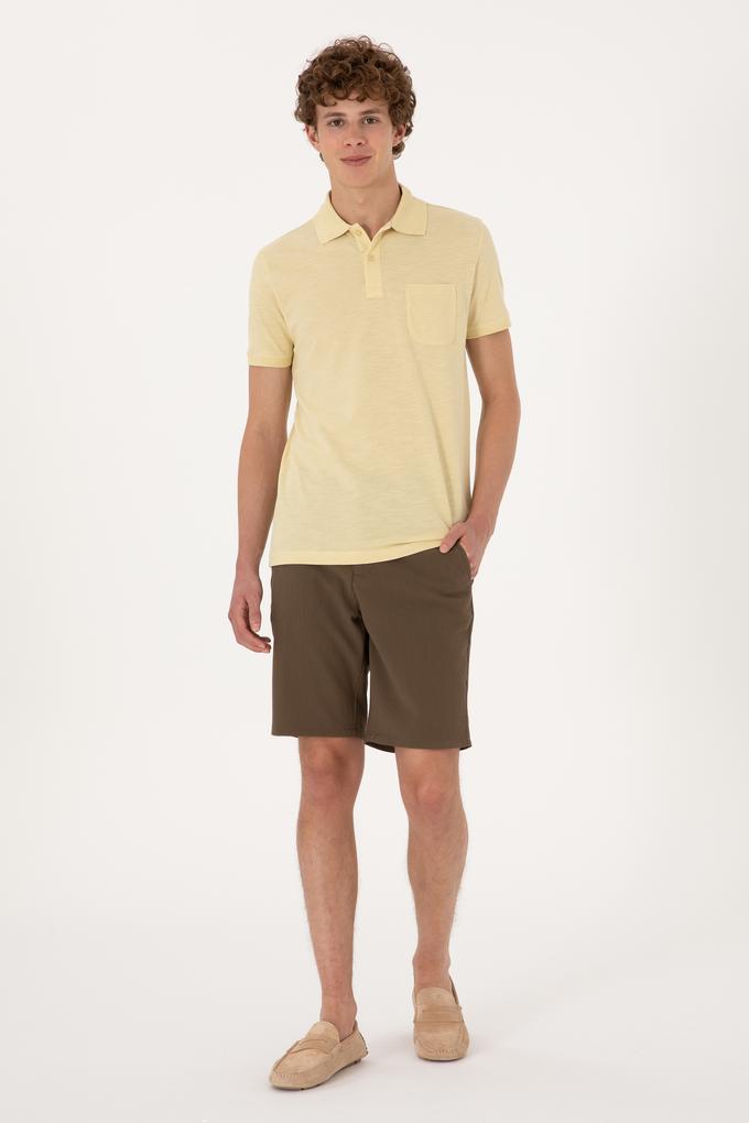 Erkek Vizon Dokuma Şort