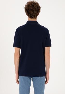 Erkek Regular Fit Polo Yaka Lacivert Tişört - 50306817011