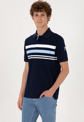 Erkek Regular Fit Polo Yaka Lacivert Tişört - 50306817011