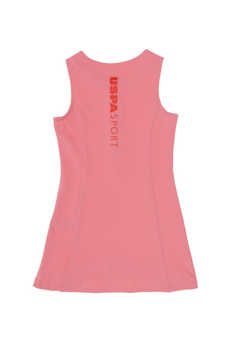 Kız Çocuk Pembe Yarım Fermuarlı Örme Elbise - 50300841003